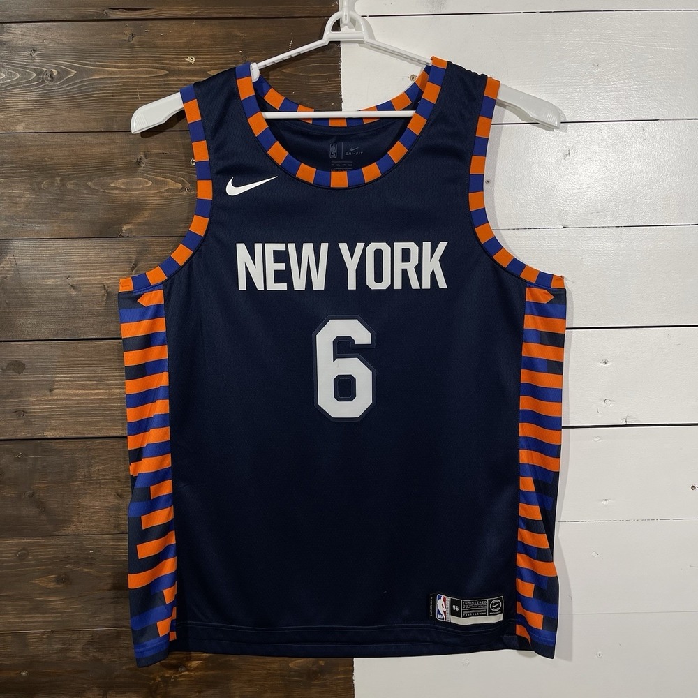 New York Knicks Porzingis City Edition Swingman Nike Jersey Size 56